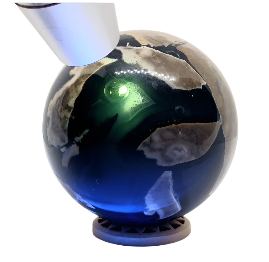 390g Volcanic Agate Crystal Sphere