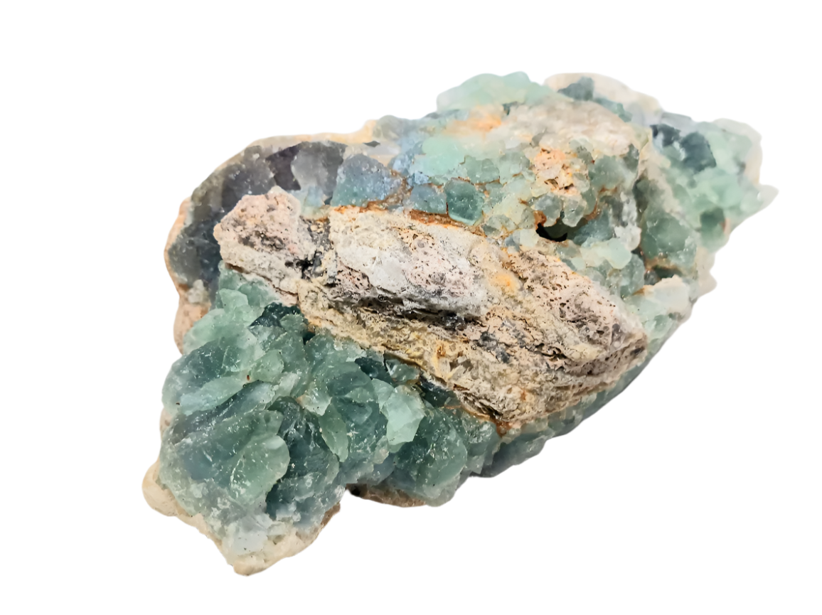 693G Grape Fluorite Crystal Raw Stone Specimen