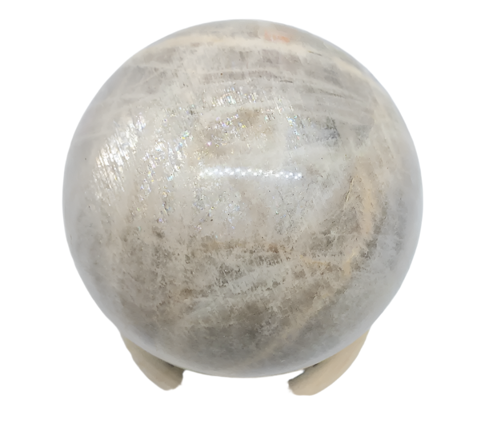 308G Moonstone Crystal Sphere