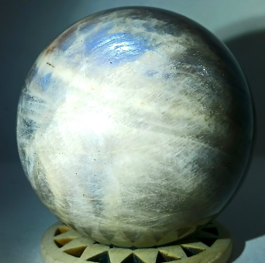 308G Moonstone Crystal Sphere