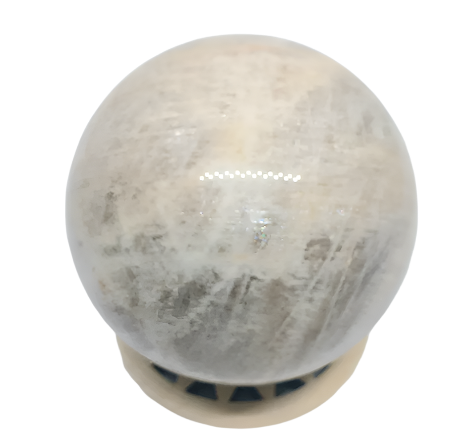 308G Moonstone Crystal Sphere