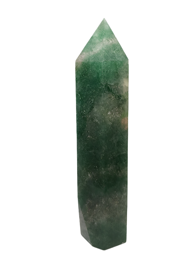 600G Green Strawberry Quartz Crystal Tower