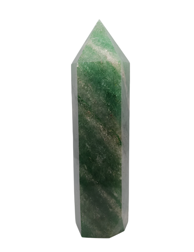600G Green Strawberry Quartz Crystal Tower