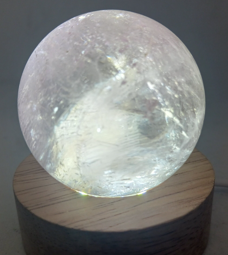 193G Smoky Amethyst Crystal Sphere