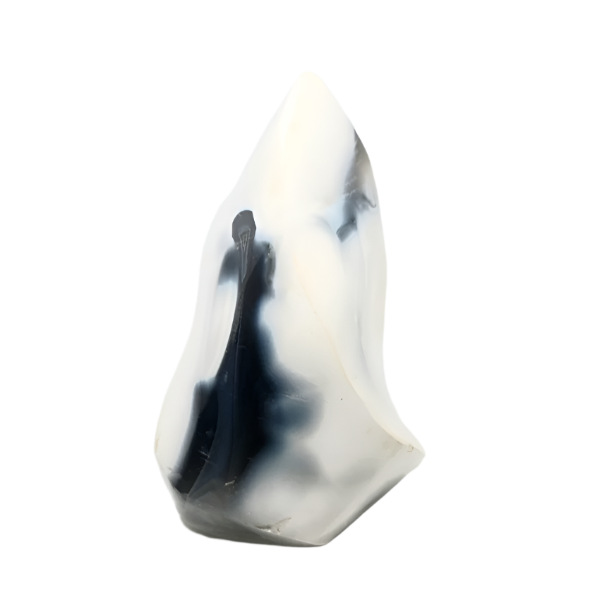 303G Orca Agate Crystal Flame