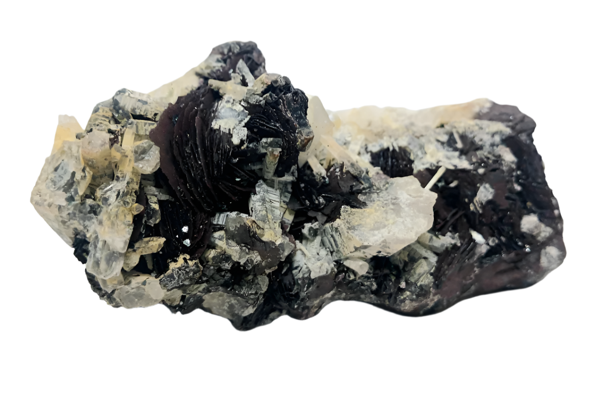 575G Specularite Hematite and Quartz Crystal Symbiosis Raw Specimen