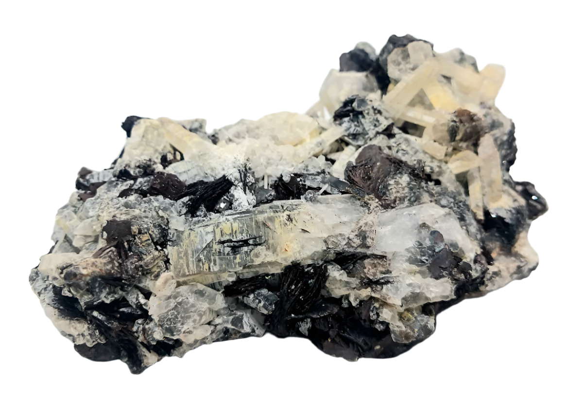575G Specularite Hematite and Quartz Crystal Symbiosis Raw Specimen