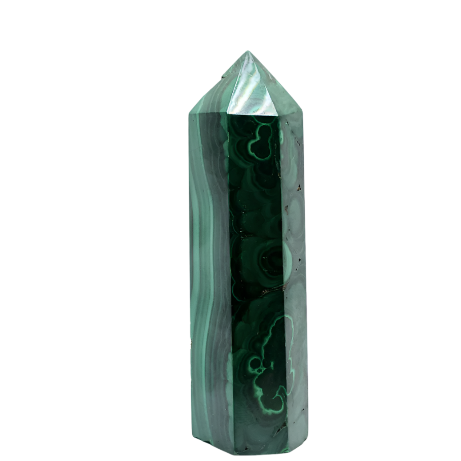 158G Malachite Crystal Tower