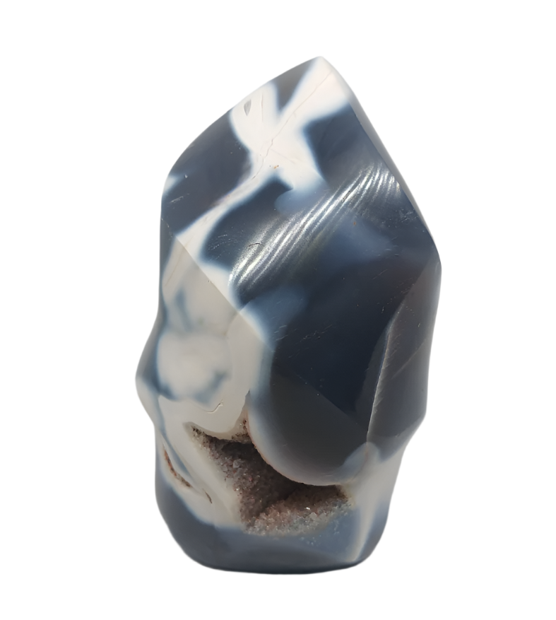 407G Orca Agate Crystal Flame