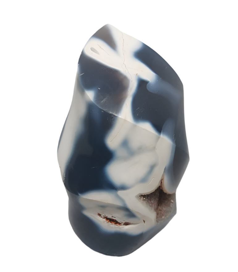 407G Orca Agate Crystal Flame