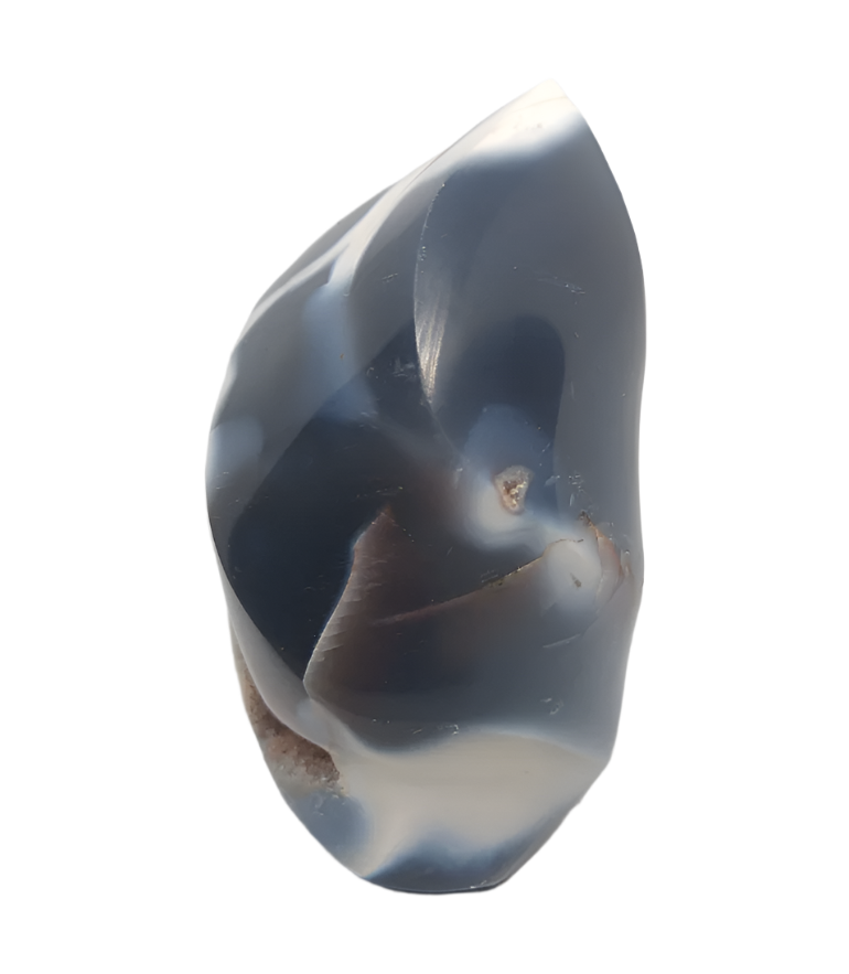 407G Orca Agate Crystal Flame
