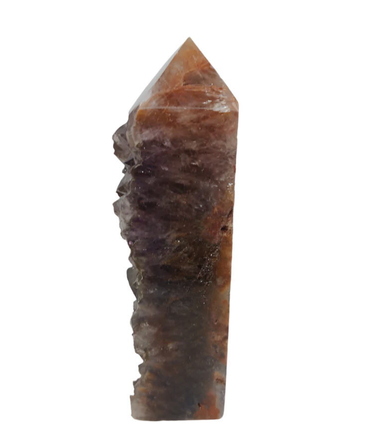 241G Golden Titanium Quartz Crystal Tower
