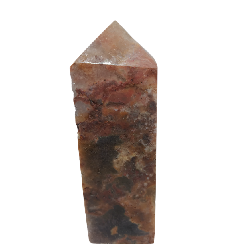 241G Golden Titanium Quartz Crystal Tower