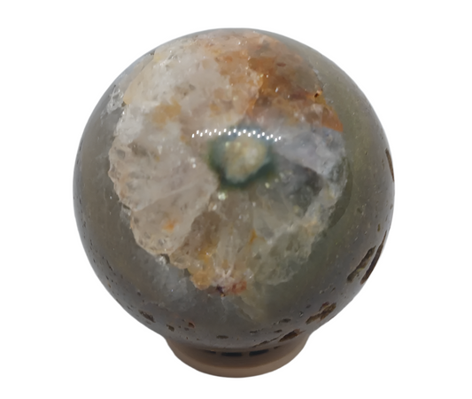 376g Ocean Jasper Crystal  Sphere