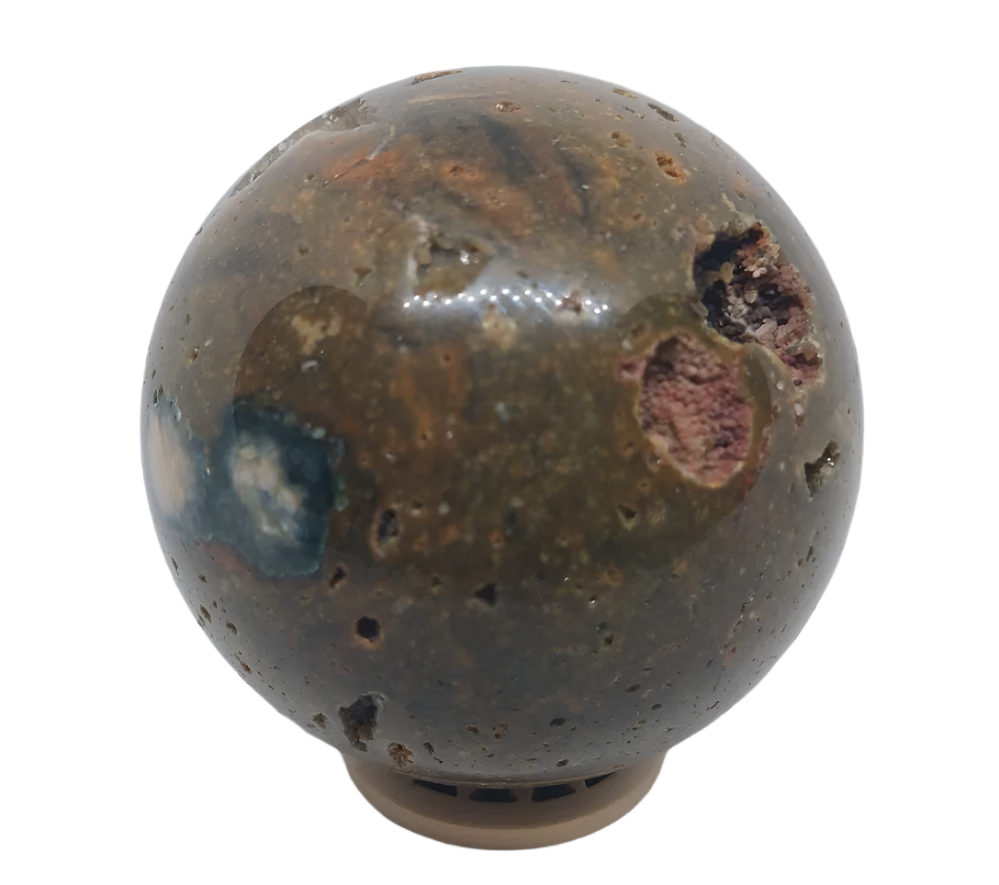 376g Ocean Jasper Crystal  Sphere