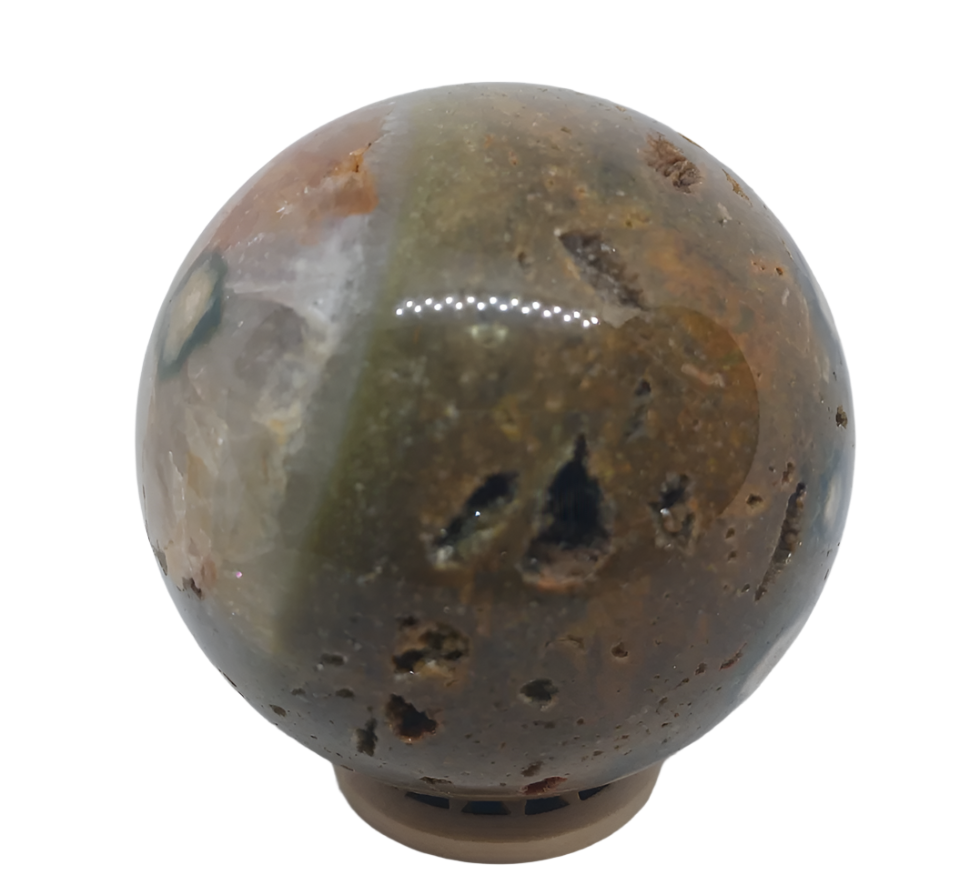 376g Ocean Jasper Crystal  Sphere