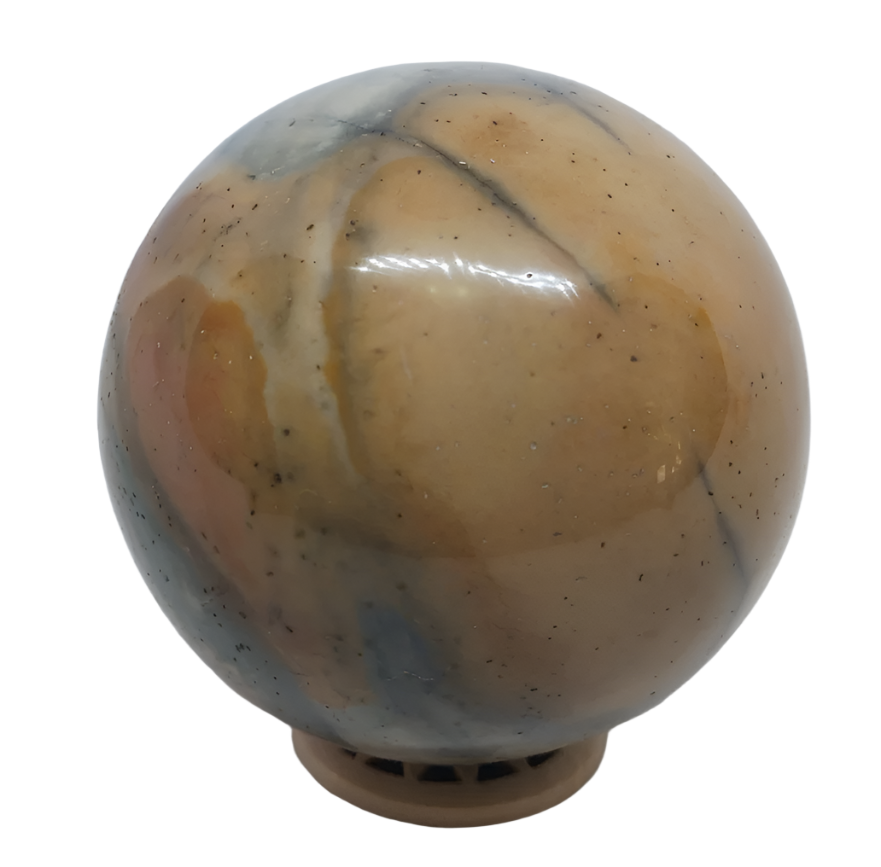 443G Polychrome Jasper Crystal Sphere