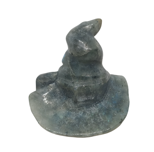 Labradorite Witch Hat Carving