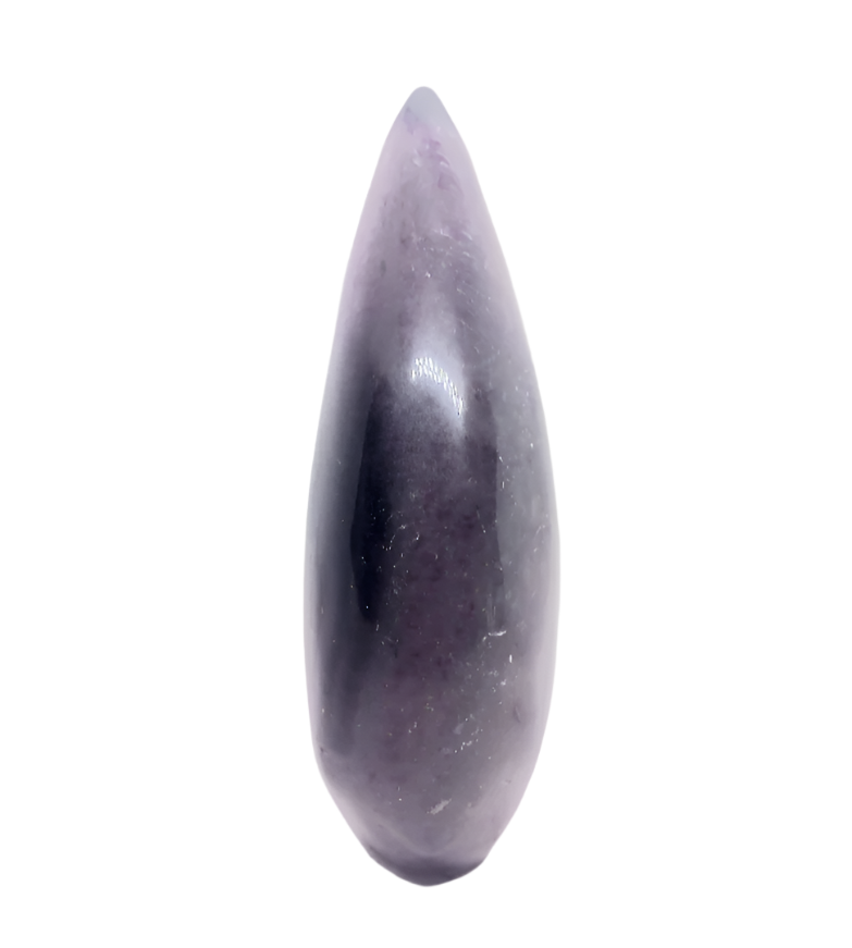 411G Purple Fluorite Crystal Teardrop Point
