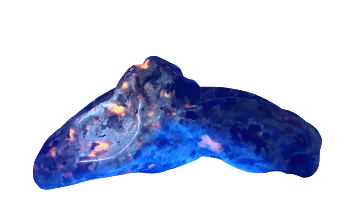 Yooperlite Crystal Bat Carving