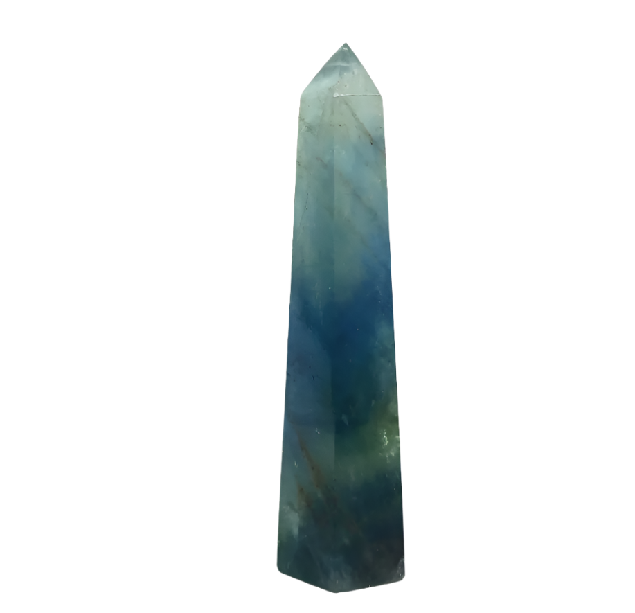 92G Blue Fluorite Crystal Tower