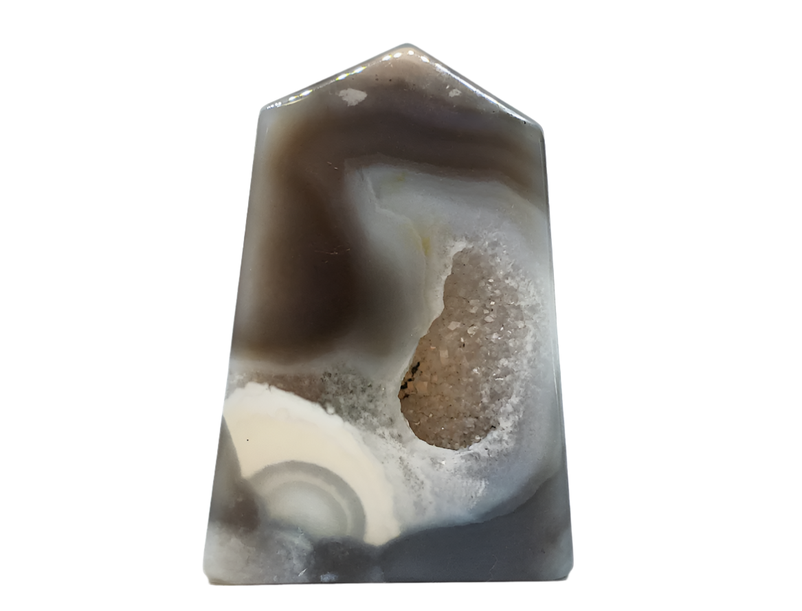 105G Druzy Agate Crystal Tower