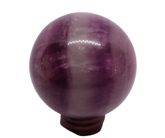 610G Purple Fluorite Crystal Sphere