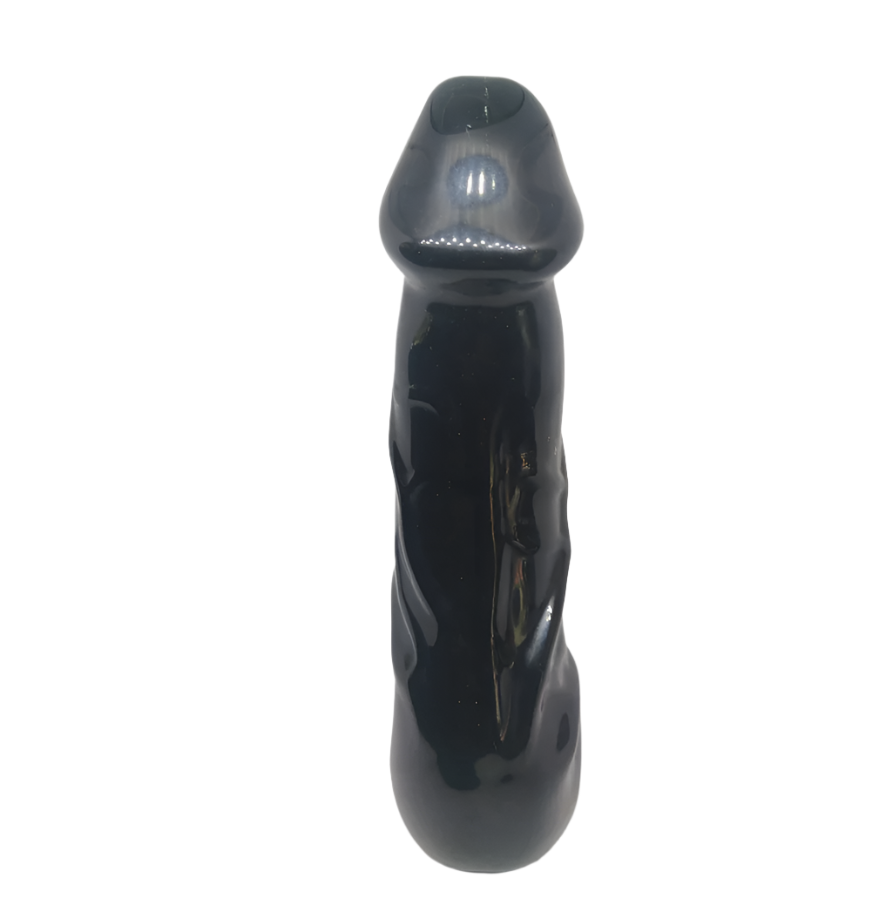 697G Obsidian Crystal Phallus
