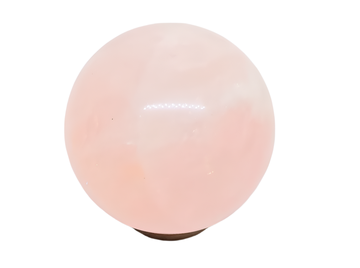 254G Star Rose Quartz Crystal Sphere