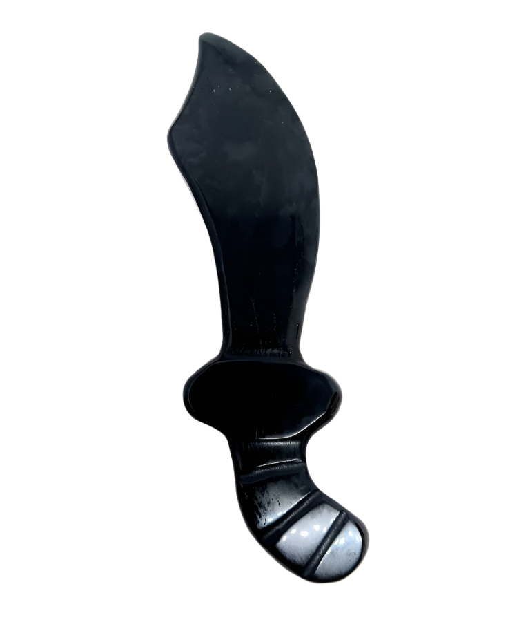 Black Obsidian Crystal Athame