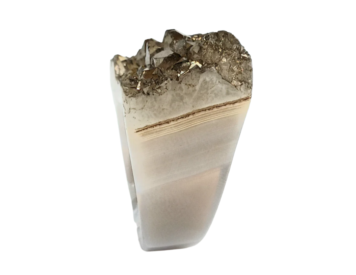 Agate Crystal Ring