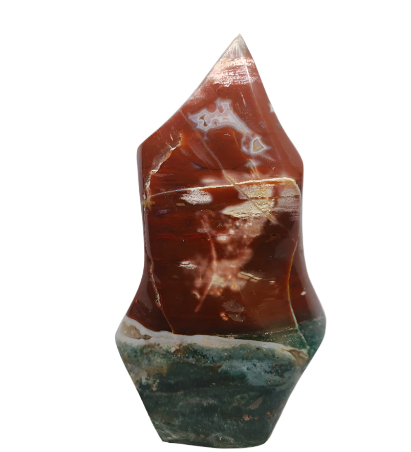 645G Ocean Jasper Crystal Flame