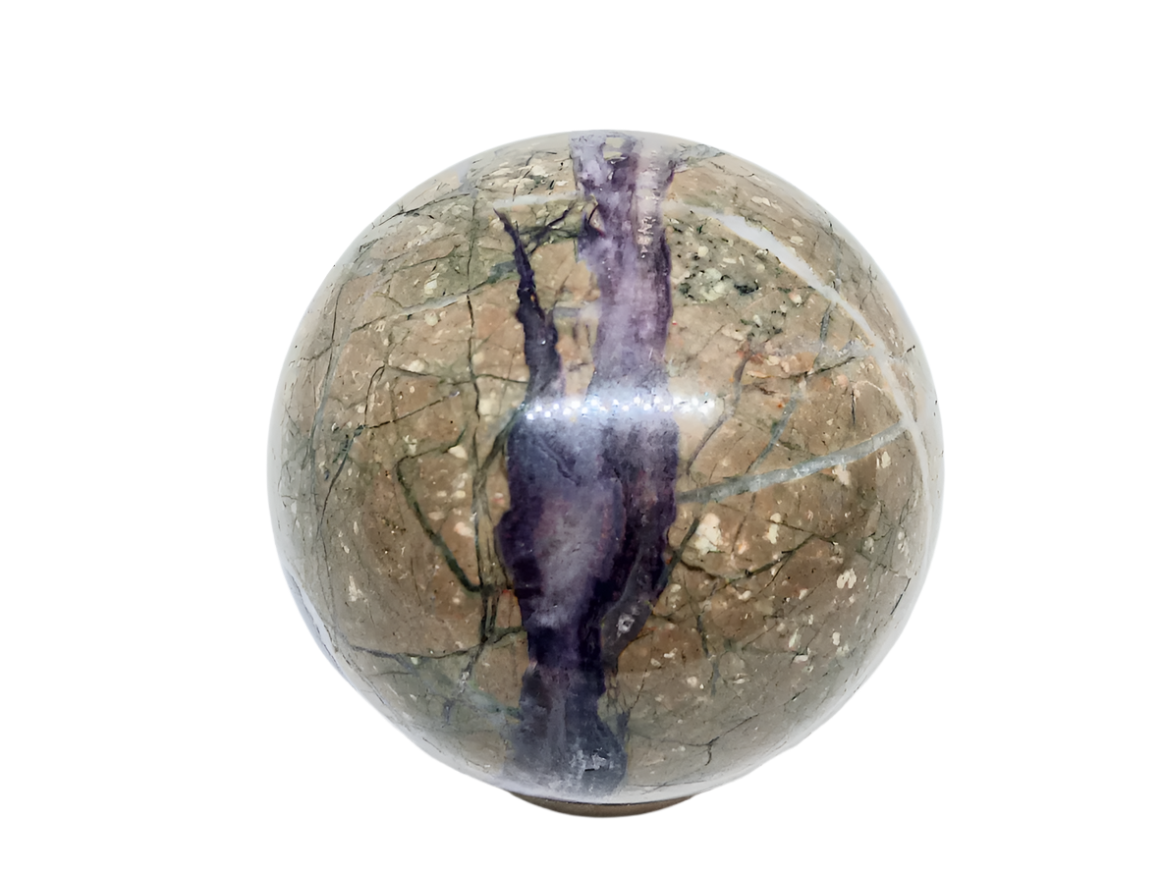 323G Fluorite Root Crystal Sphere