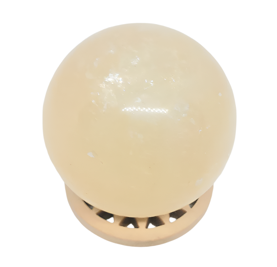 97G Honey Calcite Crystal Sphere