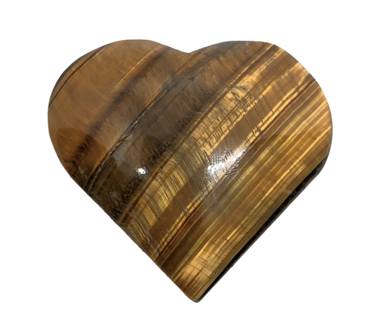 Tiger's Eye Crystal Heart