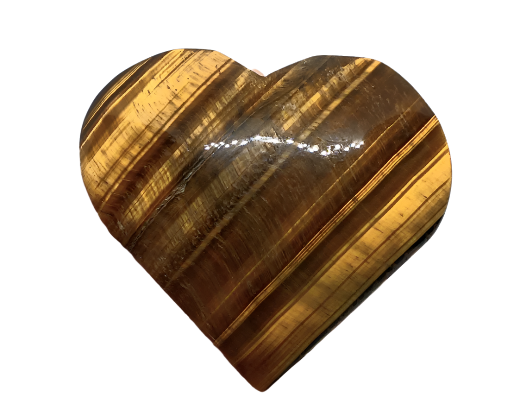 Tiger's Eye Crystal Heart