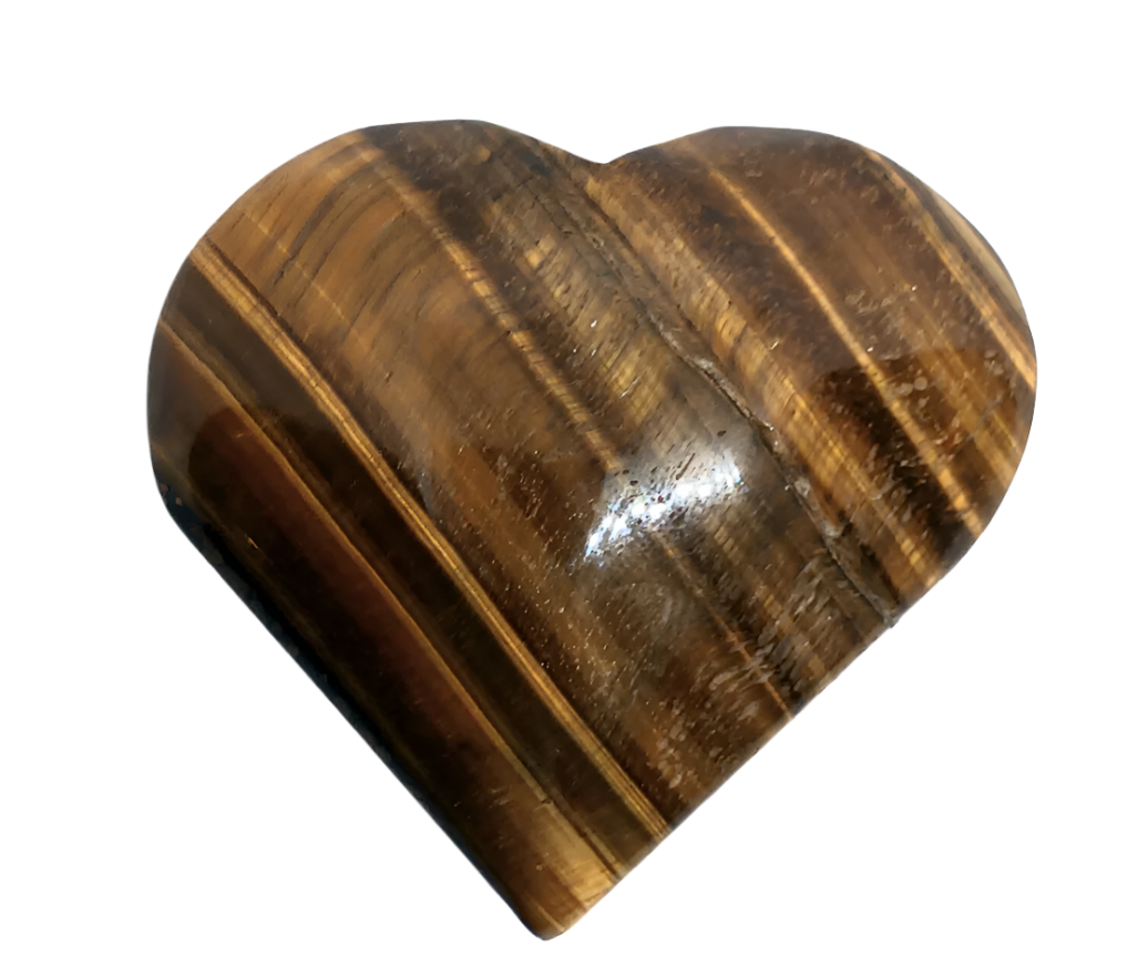 Tiger's Eye Crystal Heart