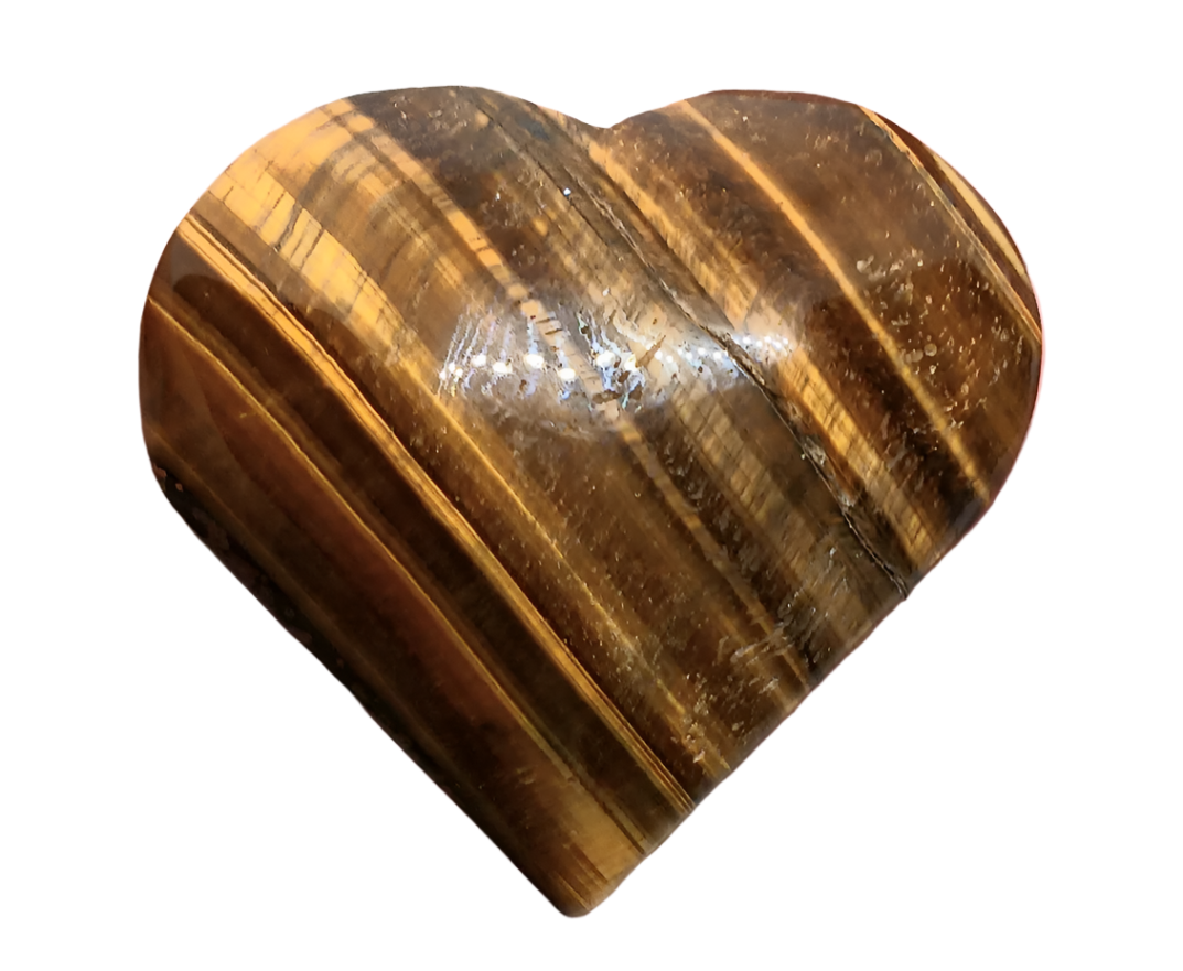 Tiger's Eye Crystal Heart