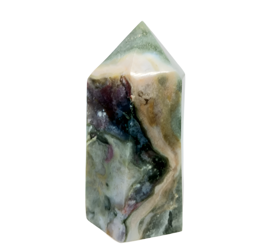 392G Ocean Jasper Crystal Tower