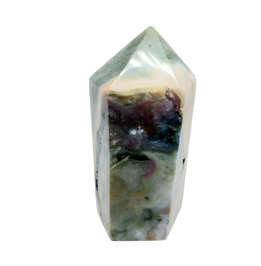 392G Ocean Jasper Crystal Tower