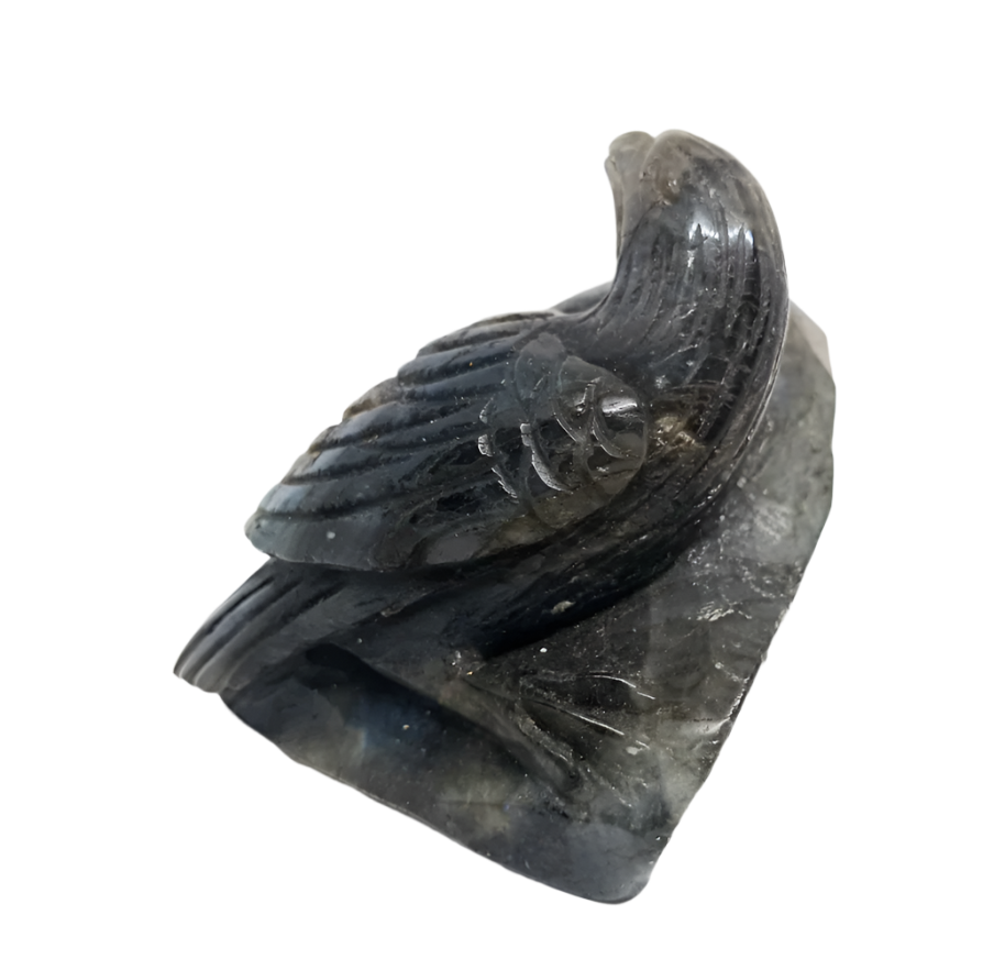 313G Labradorite Crystal Bird Carving