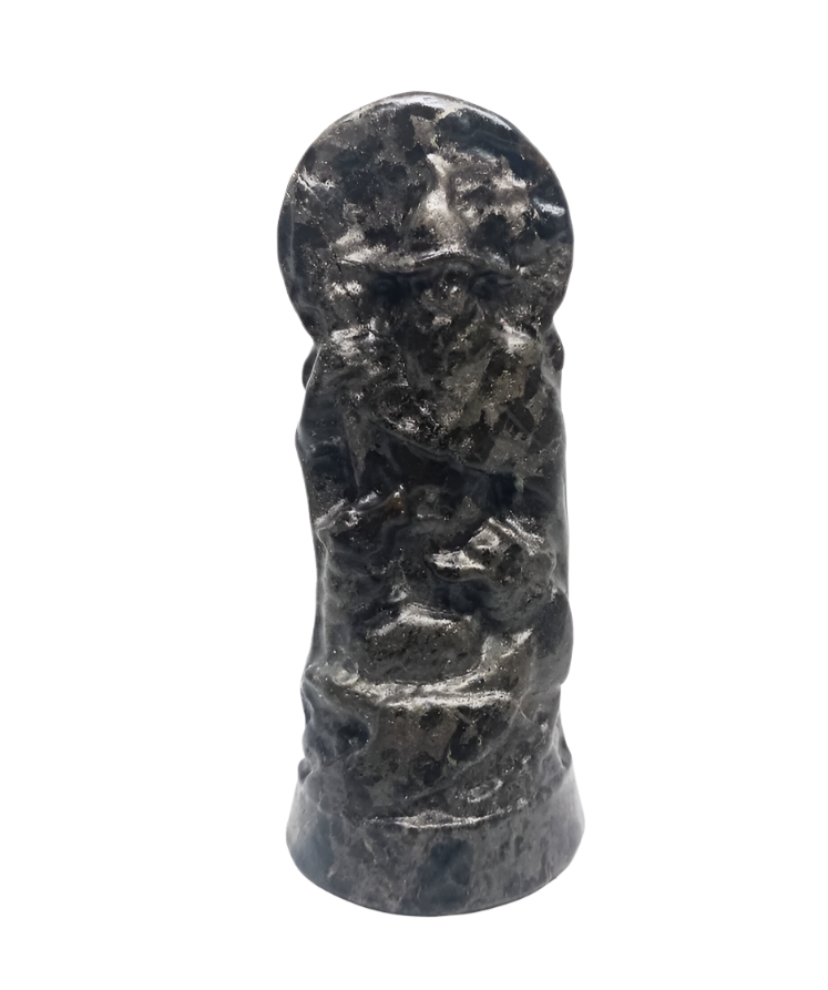 Pyrite Crystal Odin Carving