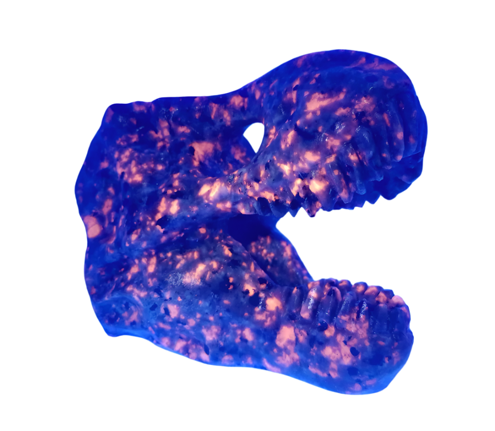 350G Yooperlite Crystal Dinosaur Skull