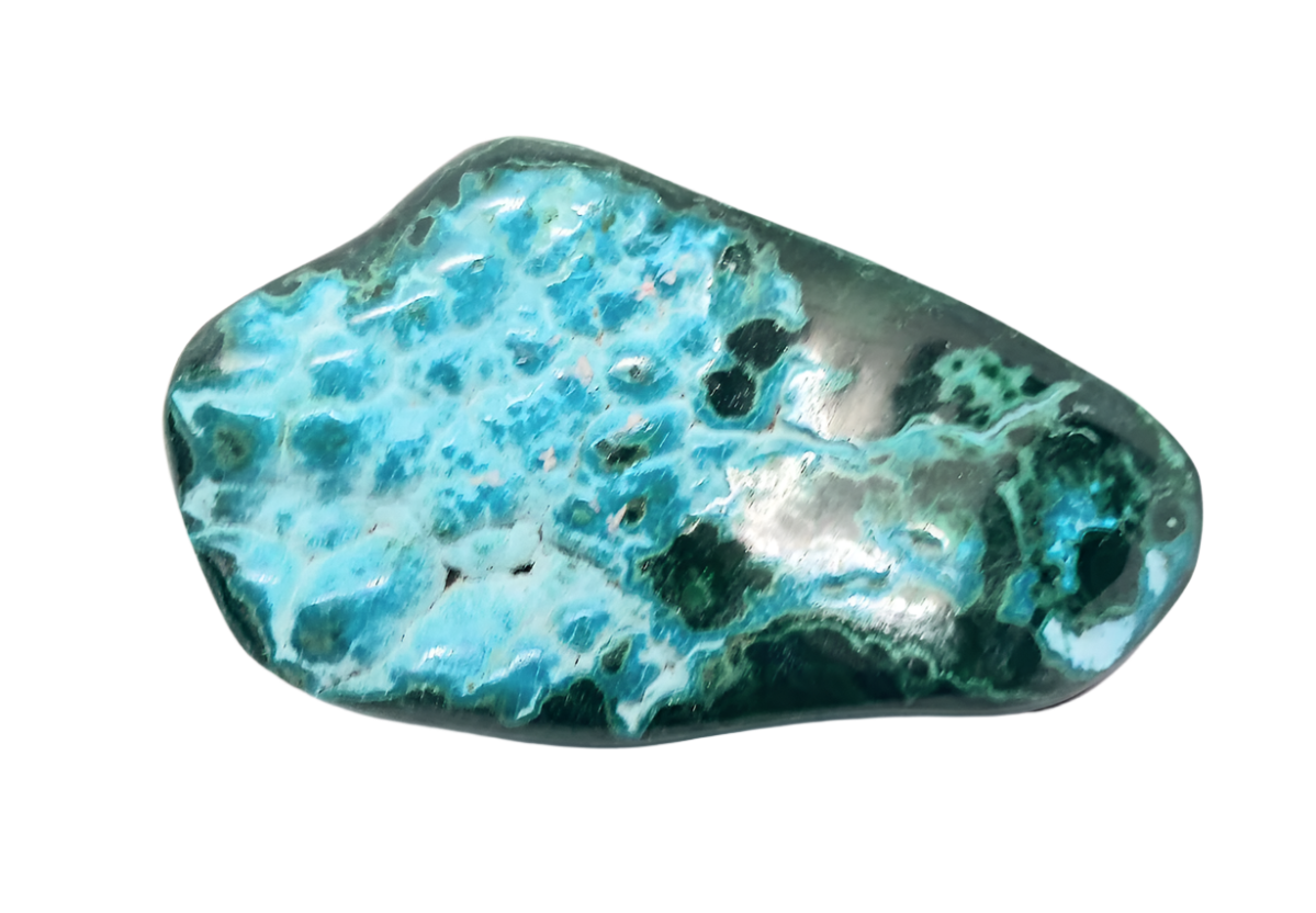 126G Malachite Crystal with Chrysocolla Raw Specimen