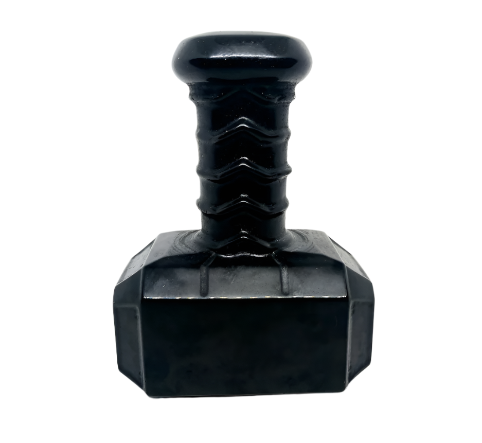 358g Black Obsidian Crystal Mjölnir
