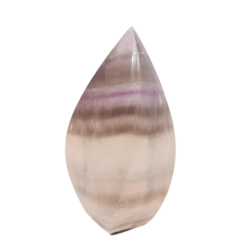 138G Fluorite Crystal Flame