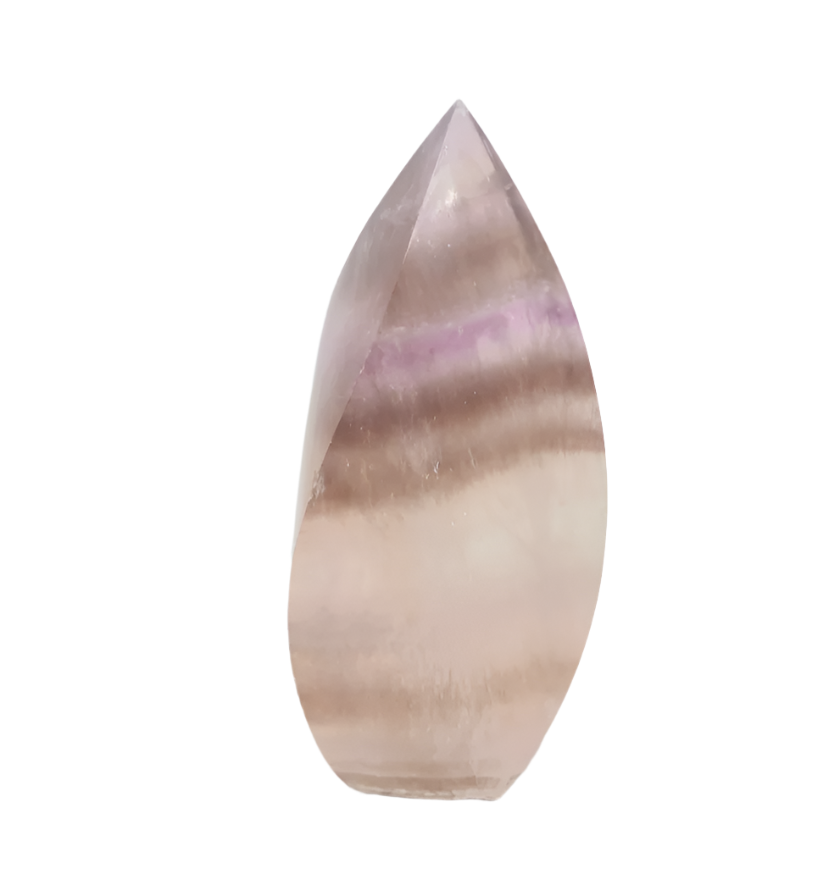 138G Fluorite Crystal Flame