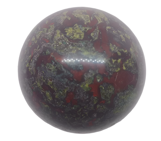 636G Dragon Blood Stone Crystal Sphere