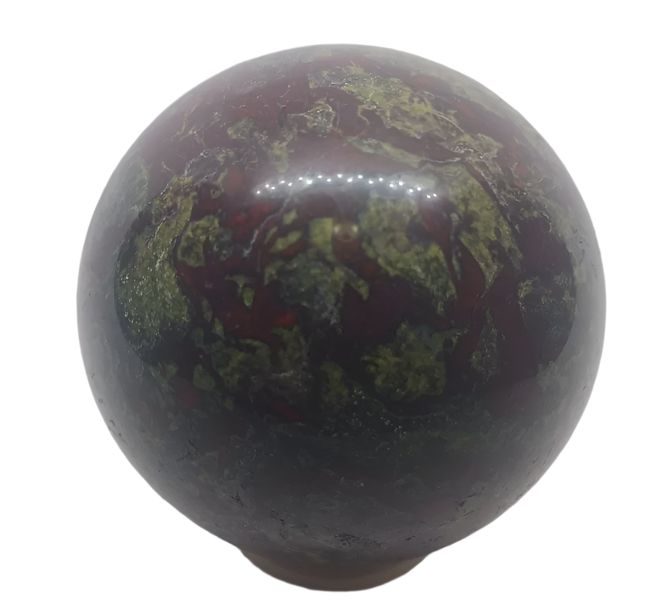 636G Dragon Blood Stone Crystal Sphere