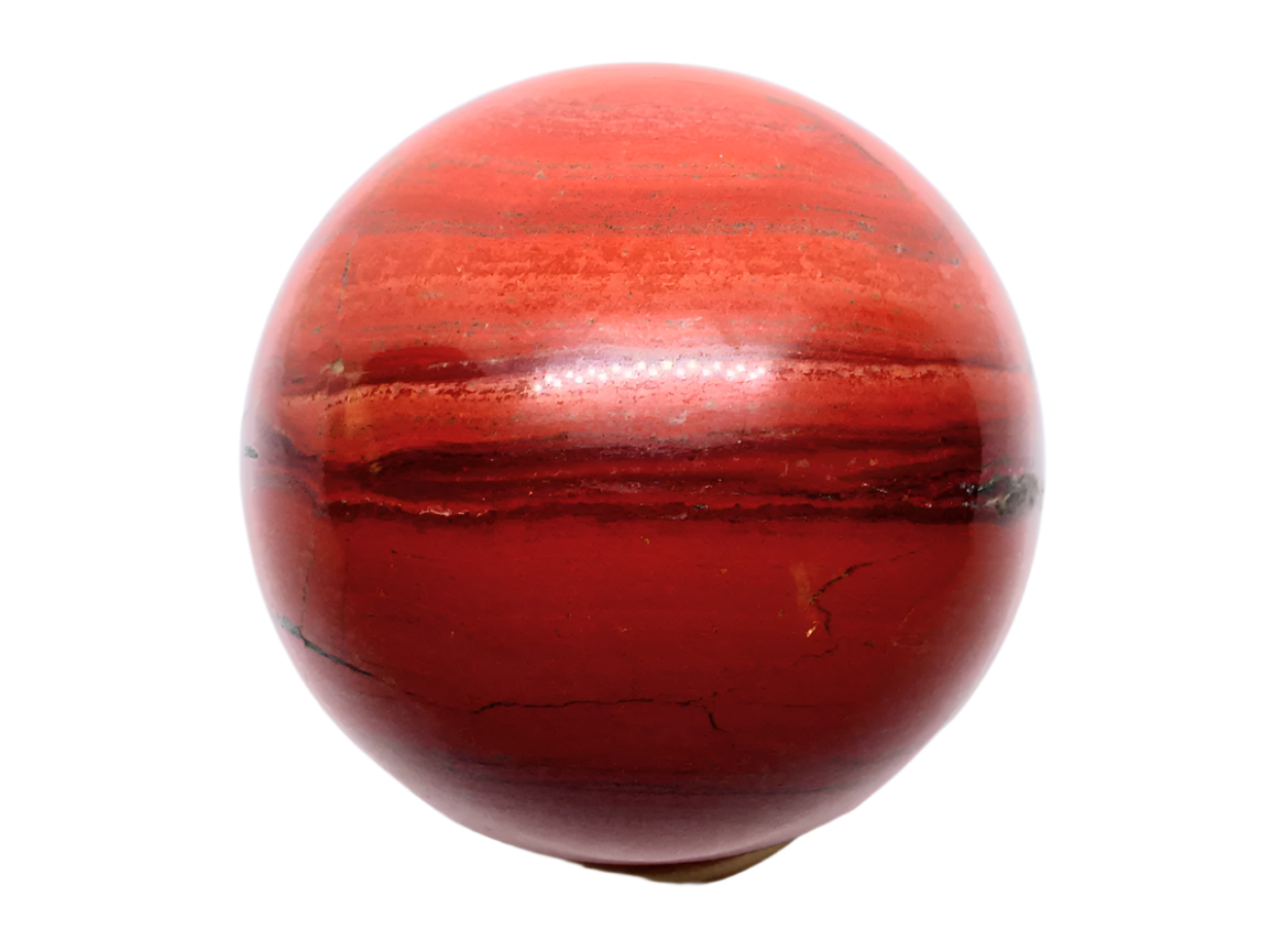 287G Red Jasper Crystal Sphere